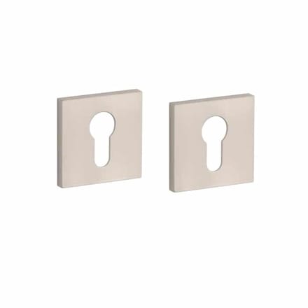 Stile cilinderrozet - deurrozet - 53 x 53 x 7 mm - nikkel