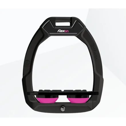 Veiligheidshaken Rijvoorbeeld Plat Grip Zwart/Zwart/Roze Flex-On Safe-On