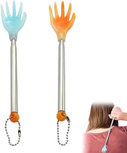 2 Stuks Telescopische Rugkrabber Roestvrij Staal Uittrekbaar Draagbaar