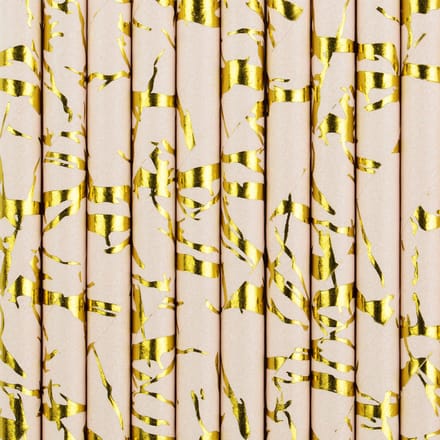 PartyDeco - Rietjes Powder Pink (10 stuks)