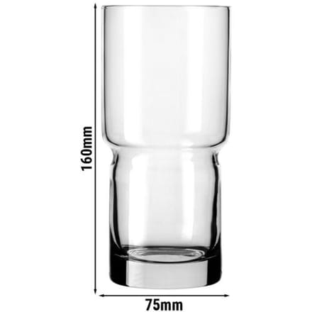 Libbey Newton Drinkglazen - Stapelbare Highball Set - Transparant - 473 ml - 12 Stuks