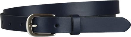 Fana Belts - Leren dames riem blauw - Taillemaat 130 - Extra lange dames riem - Echt leer