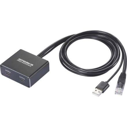SpeaKa Professional SP-GNS-250 Netwerkadapter/Hub 1 GBit/s USB-C, RJ45