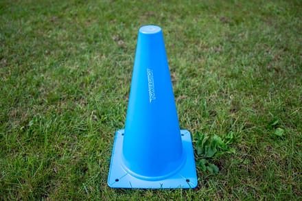 Set van 4 grenskegels - Blauw 30cm