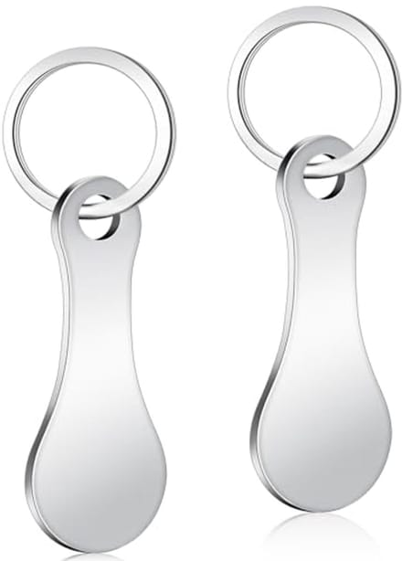 Boodschappentrolley Sleutelhangers - 2 Stuks Trolleymunten voor Supermarkt