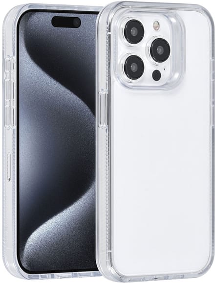 UNIQ Accessory Back Cover - Apple iPhone 15 Pro - Wit - Versterkte hoeken - Slank design
