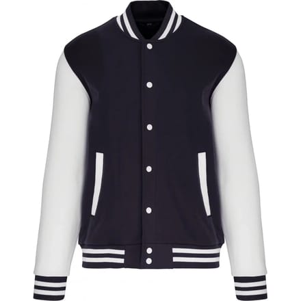 Kariban Kinder college jacket K498 - Navy / White - 10/12 Y (10/12 ans)