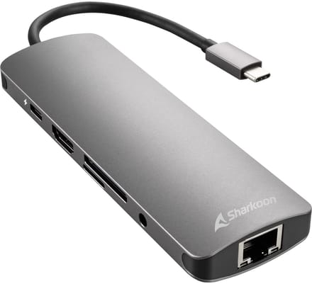 Sharkoon USB 3.0 Type C Combo Adapter - docking station - HDMI