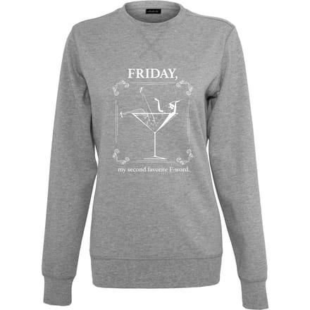 Sweatshirt dameskleding met ronde hals Mister Tee F-Word