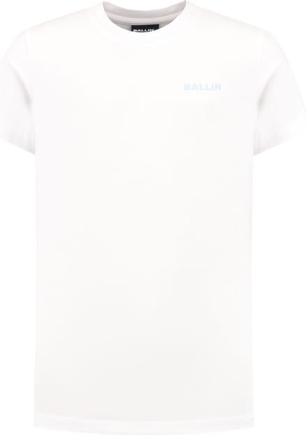 Ballin Amsterdam - Jongens Regular fit T-shirts Crewneck SS - White - Maat 8
