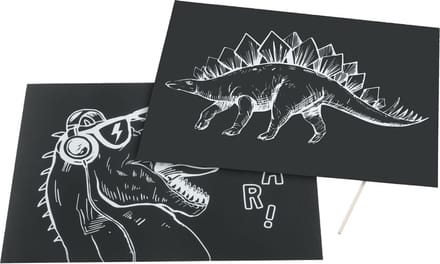 Crelando set krastekeningen 4-delig Dinosaurus
