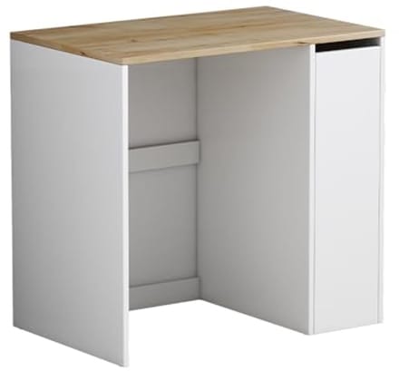 Wasmachinekast 93,5 x 60 cm - Modern Eiken Badkamermeubel met Opbergruimte