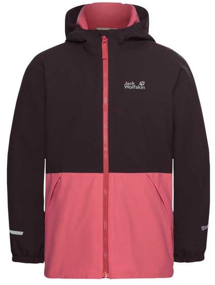 Jack Wolfskin Snow Days Jas Zwart,Roze 104 cm Meisje