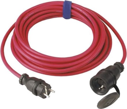 SIROX® verlengkabel H07RN-F 3x1,5mm² rood - 50 meter