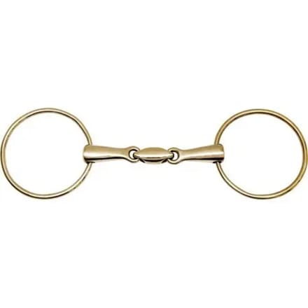 2-rings paardenbit in nieuwzilver Feeling