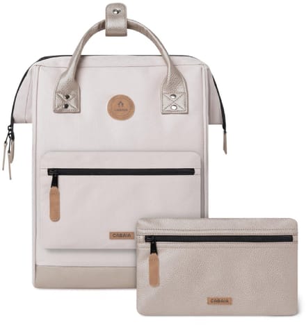 CABAIA - Rugzak Adventurer Medium 18L Alger, Computercompartiment 13", Levenslange garantie, Brede opening - Cream