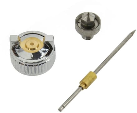 GEKO Vervangingsset spuitpistool - 0,8 mm nozzle en naald - precisieonderdelen