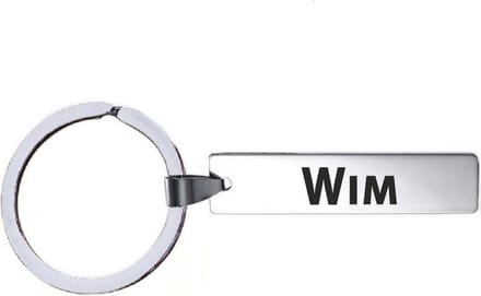 Sleutelhanger Met Naam - Wim - RVS
