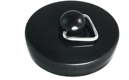 2x Zwarte Nylon Zinkplug 35mm - Geschikt voor Caravan wastafel