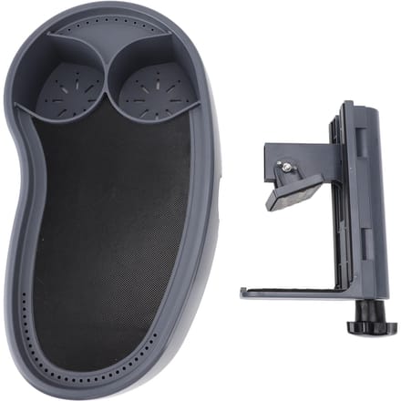 Hottub Dienblad Verstelbaar Plastic Antislip met Bekerhouder Hottub Serveerblad voor Drank Boeken black