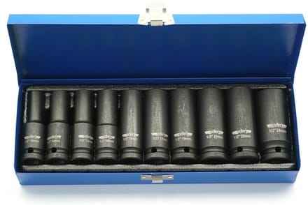 Adler AD-10D - Lange Slagmoersets - Chroom-Molybdeen Staal - Professionele Kwaliteit