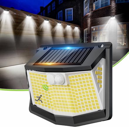 Krachtige Solar Buitenlamp met Bewegingssensor - IP65 | 248 LED | 270° Verlichting