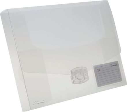 Rexel elastobox Ice transparant, rug van 4 cm 10 stuks