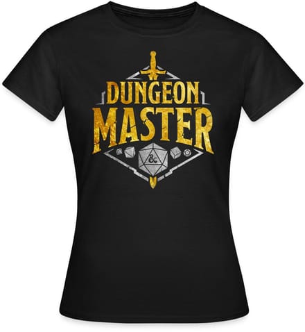 Dungeons And Dragons Dungeon Master Zilver En Goud T-Shirt Dames