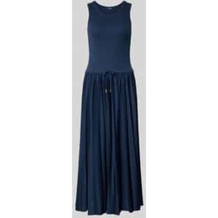 regular fit maxi-jurk met logopatch model 'Tildy'