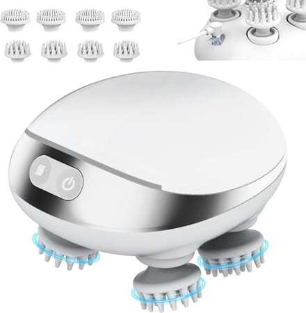 AHD® Hoofdmassage - Scalp Massager - Hoofdmassage Apparaat - Massage Apparaat - Wit - 11cm x 9cm x 8cm