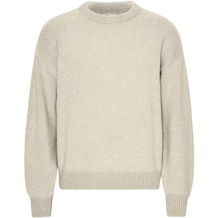 Trui met oversized ronde hals Colorful Standard Ivory White