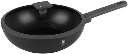 Wokpan met deksel en afneembare handgreep, 28 cm