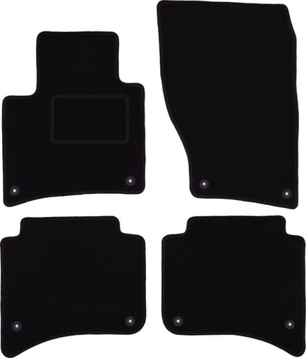 Zwarte veloursmatten voor: Porsche Cayenne II SUV (2010-)