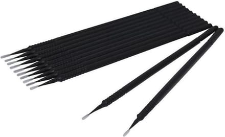 New Age Devi - Microbrushes Wegwerp brushes 100 stuks Cosmetische toebehoren - Zwart