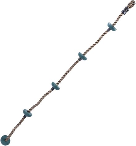 Klimtouw met Zitje - Speeltouw Schijf - Buiten Spelen - Robuuste Constructie - 1.8 Meter Lengte - Groen