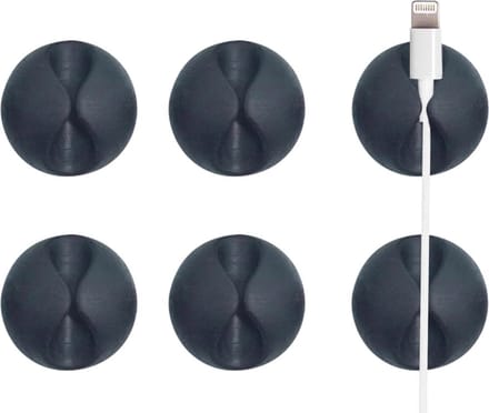 Kabel Organizer - Kabel Management - Kabelhouder - Kabelclips - Kabelklem - Cable Management - Zwart - 10 stuks