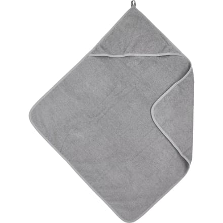 Meyco Baby Uni badcape - badstof - grey - 75x75cm