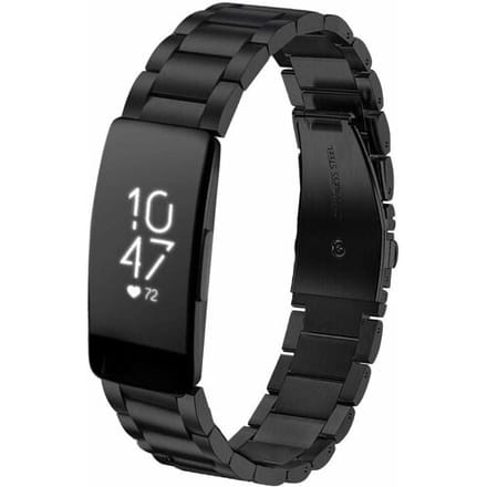 ShieldCase Fitbit Inspire stalen bandje (zwart)