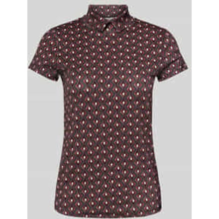 Slim fit T-shirt met polokraag
