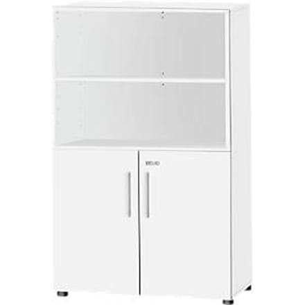Schäfer Shop  Select Combikast Start Off, 4 ordnerhoogten, afsluitbaar, B 800 x D 420 x H 1470 mm, hout, wit/wit