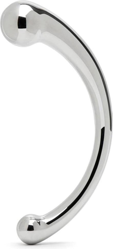 Black Label - The Curvy - Dubbele Dildo van Roestvrij Staal