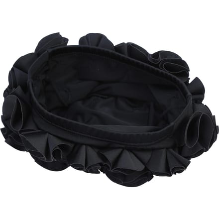 Vrouwen Kinderen Bloemvorm Mode Elastische Zwemmuts Lang Haar Zwemkap (Blauw)