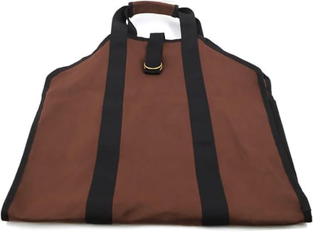 Hout Opslagtas - Draagbare Organizer - Haardhout Vervoeren - Lichtgewicht Canvas - 98 x 46 cm - Bruin