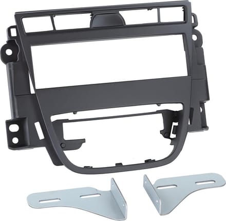 1-DIN Paneel geschikt voor Opel Meriva B (S/D Monocab) 2010-2017 Kleur: Zwart