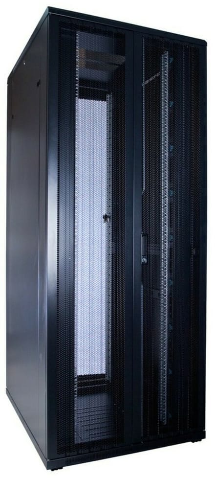 DSIT 42U serverkast met dubbele geperforeerde voor- en achterdeuren 800x1000x2000mm (BxDxH) - serverbehuizing - serverrack - 19 inch