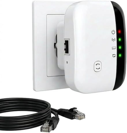 Wifi Versterker - WLAN Extender - Bereik Vergroten - 300 Mbps Snelheid - 300m² Dekking - Wit