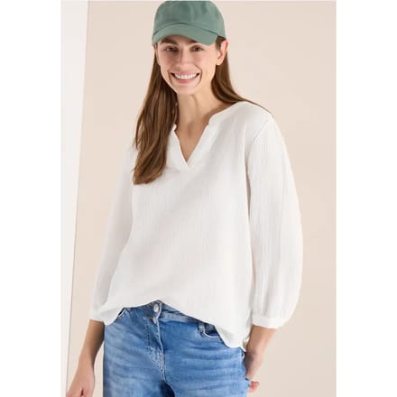 3/4-mouwen blouse van mousseline