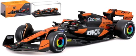 Bburago McLaren Mcl 38 - Modelauto - Schaal 1:43 - Oranje/Zwart