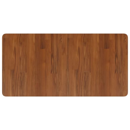 vidaXL - Wastafelblad - 100x50x2,5cm - behandeld - massief - hout - donkerbruin