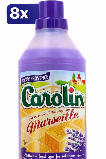 8 x Carolin - Tegelreiniger Marseille Provence - 1 liter